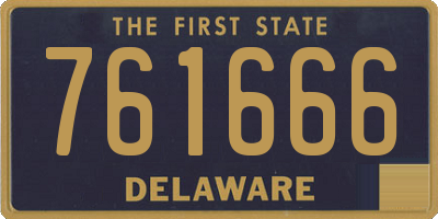 DE license plate 761666