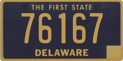 DE license plate 76167