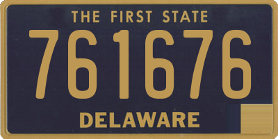 DE license plate 761676