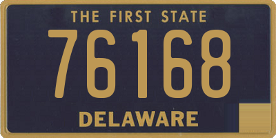 DE license plate 76168