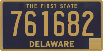 DE license plate 761682
