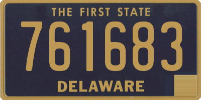 DE license plate 761683
