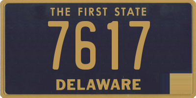 DE license plate 7617