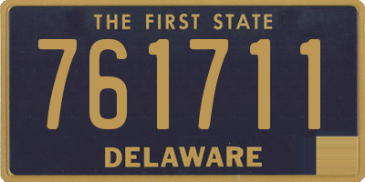 DE license plate 761711