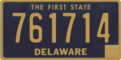 DE license plate 761714