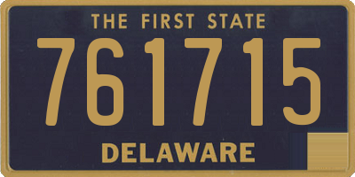DE license plate 761715