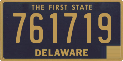 DE license plate 761719