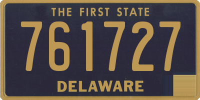 DE license plate 761727