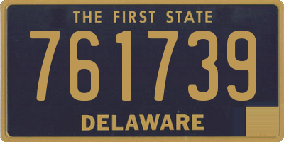 DE license plate 761739