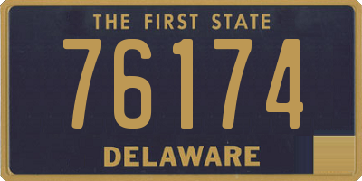 DE license plate 76174