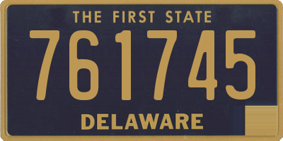 DE license plate 761745