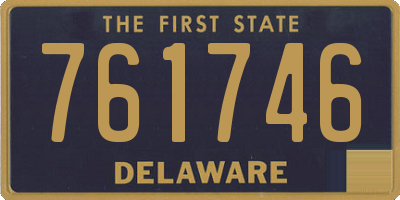 DE license plate 761746