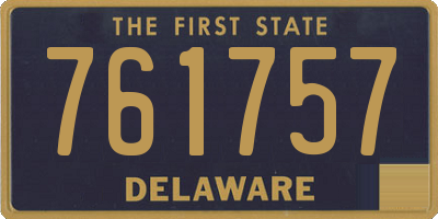 DE license plate 761757
