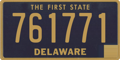 DE license plate 761771