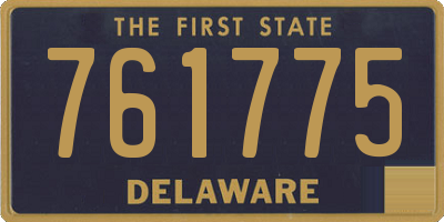 DE license plate 761775