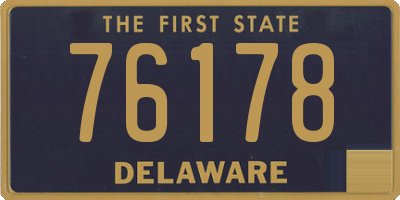 DE license plate 76178
