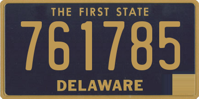 DE license plate 761785