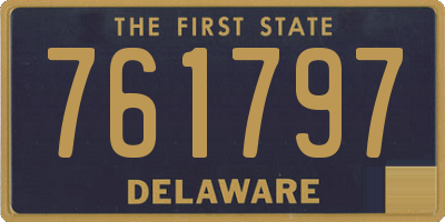 DE license plate 761797