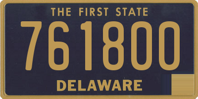 DE license plate 761800