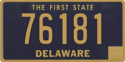 DE license plate 76181
