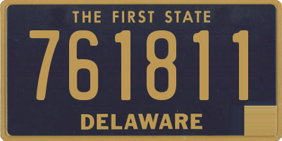 DE license plate 761811