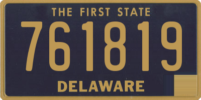 DE license plate 761819