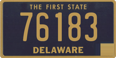 DE license plate 76183