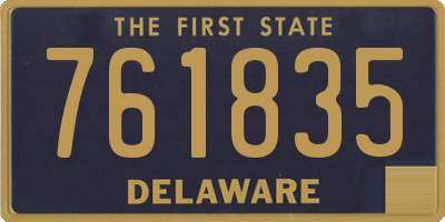 DE license plate 761835
