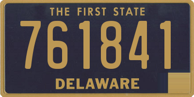 DE license plate 761841