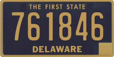 DE license plate 761846