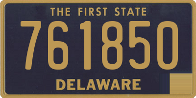 DE license plate 761850