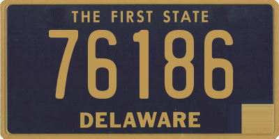 DE license plate 76186