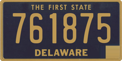 DE license plate 761875