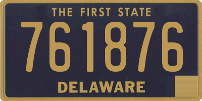 DE license plate 761876