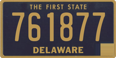 DE license plate 761877