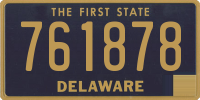 DE license plate 761878