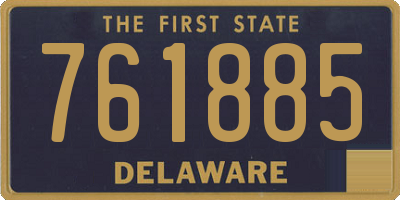 DE license plate 761885