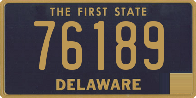 DE license plate 76189