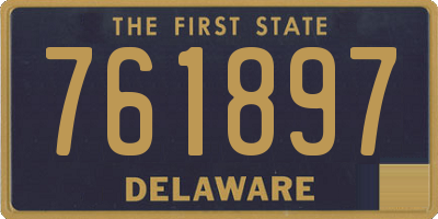 DE license plate 761897
