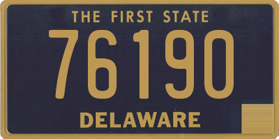 DE license plate 76190