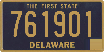 DE license plate 761901