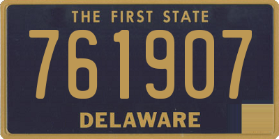 DE license plate 761907