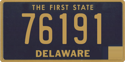 DE license plate 76191