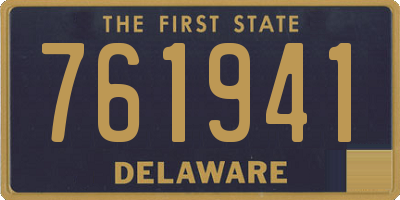 DE license plate 761941