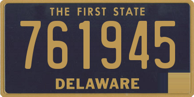 DE license plate 761945