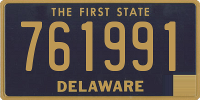 DE license plate 761991