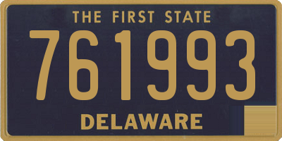 DE license plate 761993