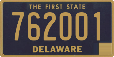 DE license plate 762001