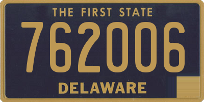 DE license plate 762006