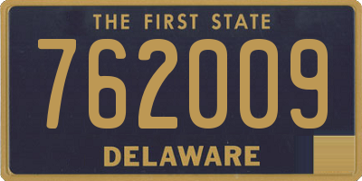 DE license plate 762009